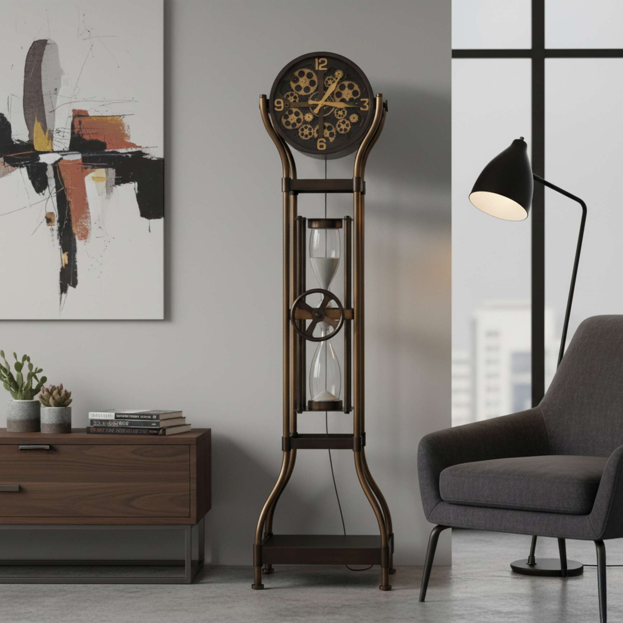 Hourglass IV Grandfather Clock