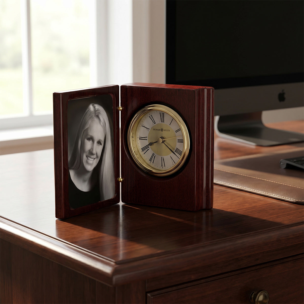 Portrait Book Tabletop Clock
